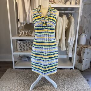 Vince Camuto women's sz. 8 sleeveless coast sophisticated mature midi dress 2925